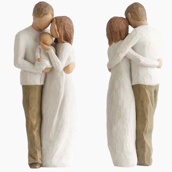 Willow Tree Our Gift New Baby w Parents Figurine